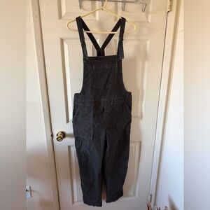 Aerie Corduroy Overalls - Grey / Medium